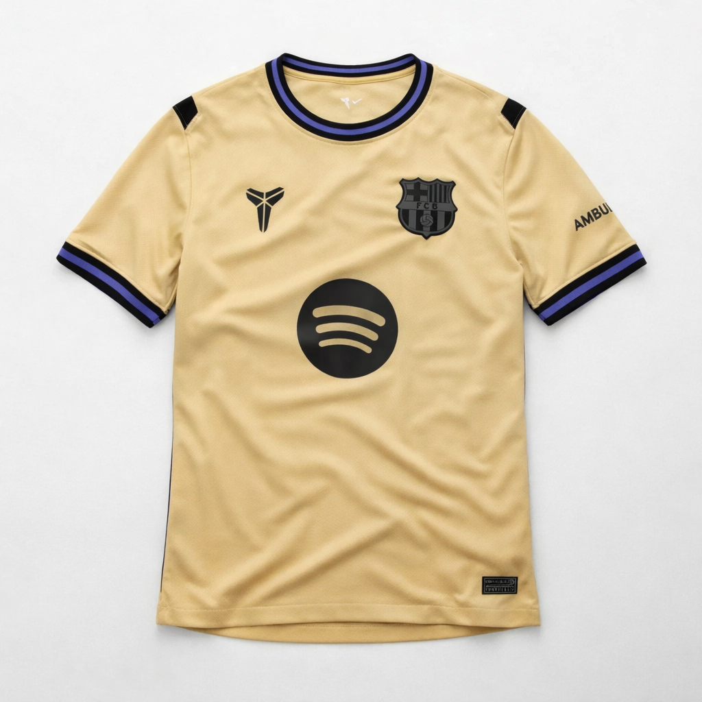 FC Barcelona Away jersey 25/26 - Kobe Bryant collab – Matchday Bibs